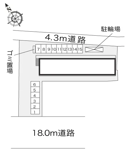 ★手数料０円★姫路市庄田　月極駐車場（LP）